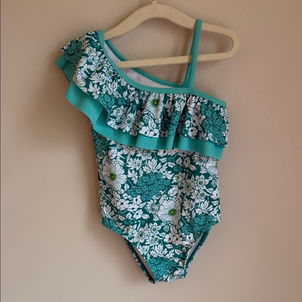 Janie and Jack Floral Ruffle Swimsuit